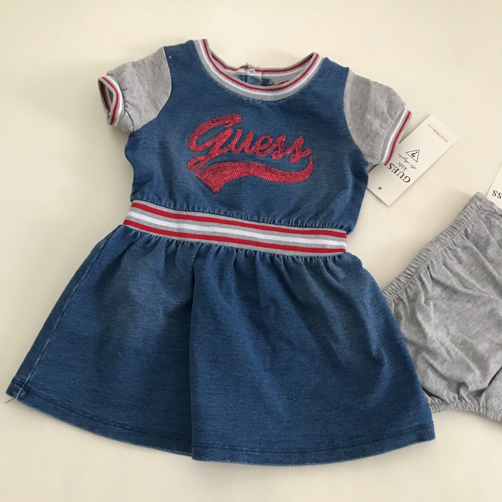 Guess cute jeans sequin dress - Picture 2 of 5
